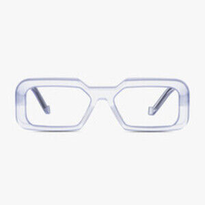 NWT Vava WL0051-CRIS-Mat SIL Cristal Matte Silver Hinge Eyeglasses